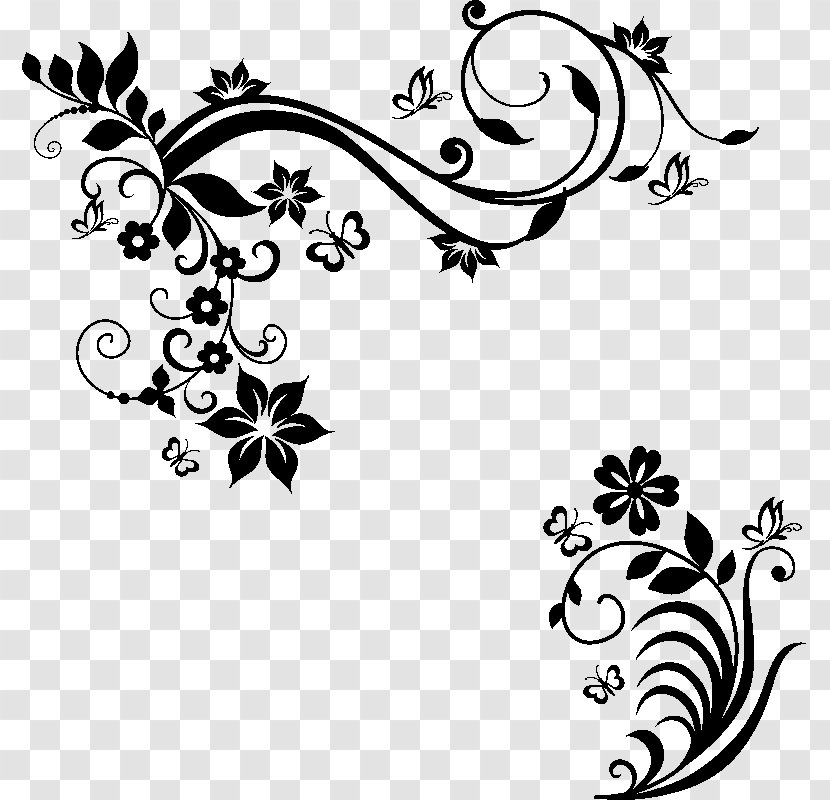 Floral Design Baroque Sticker Flower Art - Branch Transparent PNG