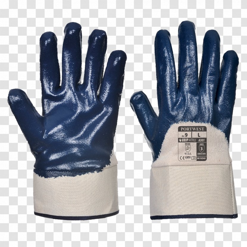 Cut-resistant Gloves Personal Protective Equipment Nitrile Rubber - Hand - Nar Transparent PNG