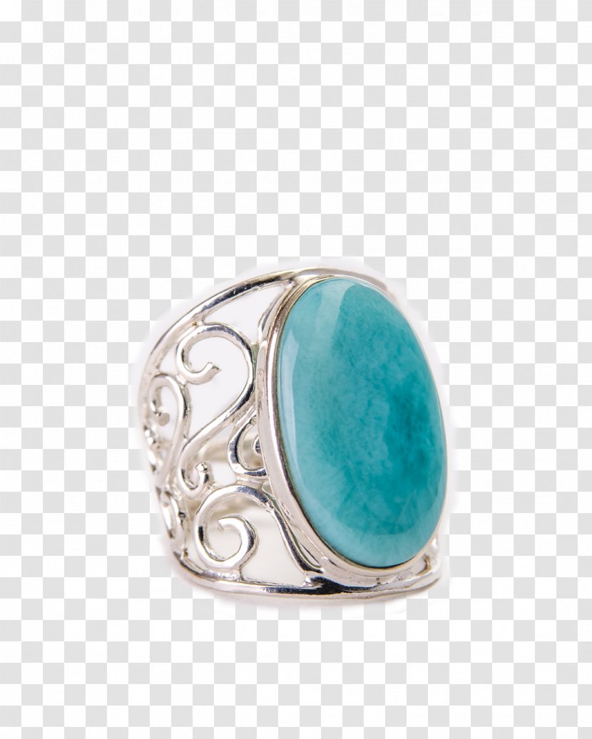 Turquoise Jewellery Larimar Gemstone Silver - Jewelry Making Transparent PNG
