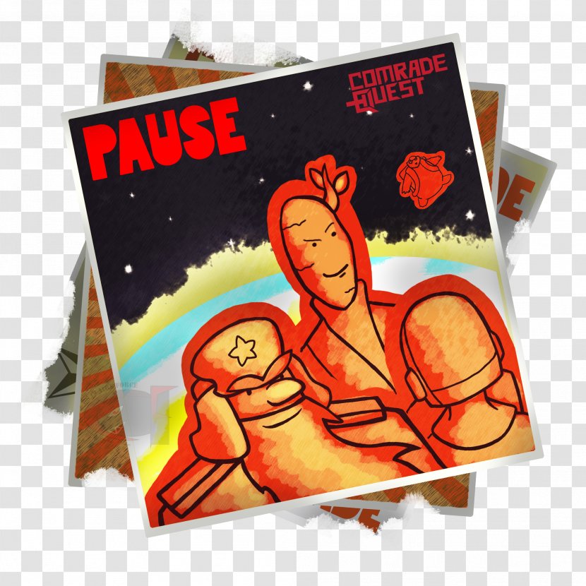 Cartoon Poster - Text - Pause Wallpaper Transparent PNG