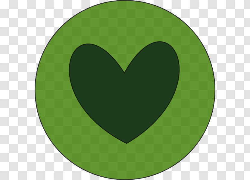 Symbol Circle Heart Font - Green Transparent PNG