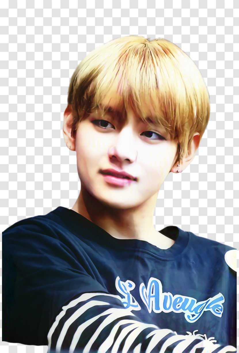 V BTS Blood Sweat & Tears K-pop Musician - Hair - Human Transparent PNG