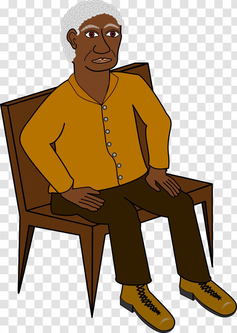 Sitting Clip Art - Smile - Wise Man Transparent PNG