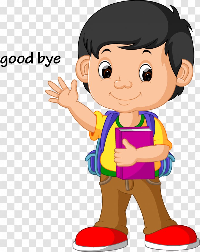 Stock Illustration School Clip Art - Tree - Vector Kids Wave Goodbye Transparent PNG