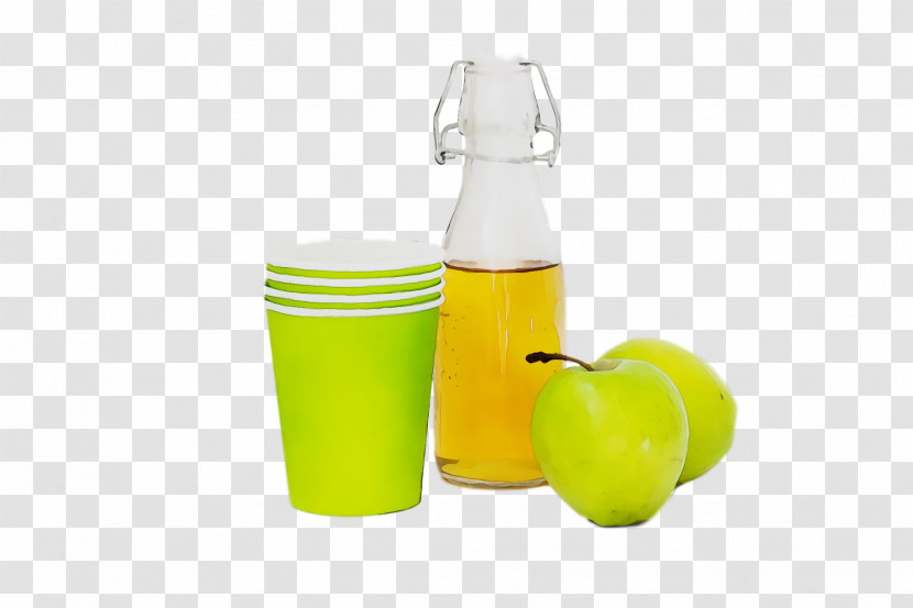 Yellow Lime Lemon Bottle Plastic Transparent PNG