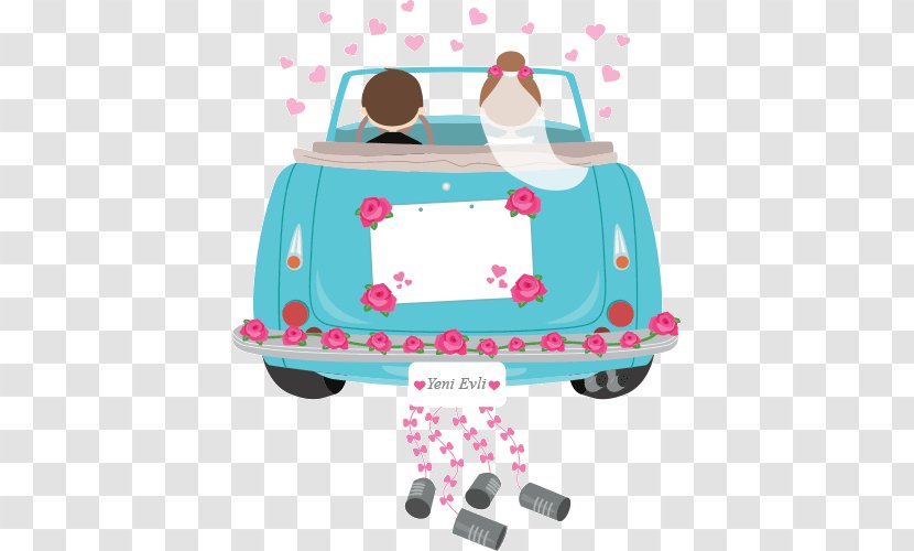 Car Wedding Invitation Marriage Couple - Love Transparent PNG