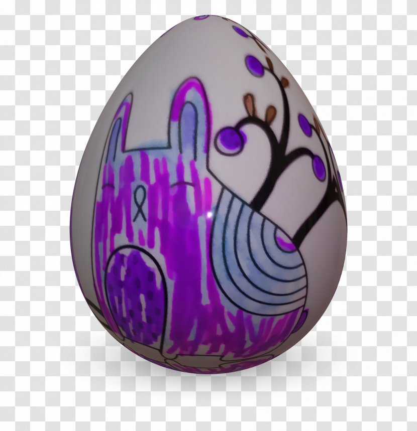 Happy Easter Background - Rabbit - Ball Violet Transparent PNG