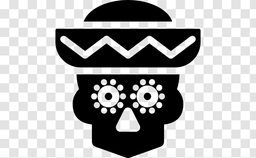 Clip Art - Black - Skull Hat Transparent PNG