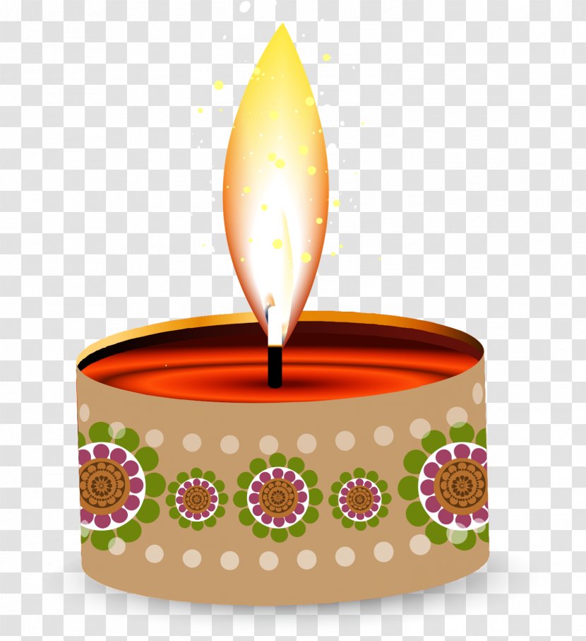 Diwali Lighting Oil Lamp Candle - Wax Transparent PNG