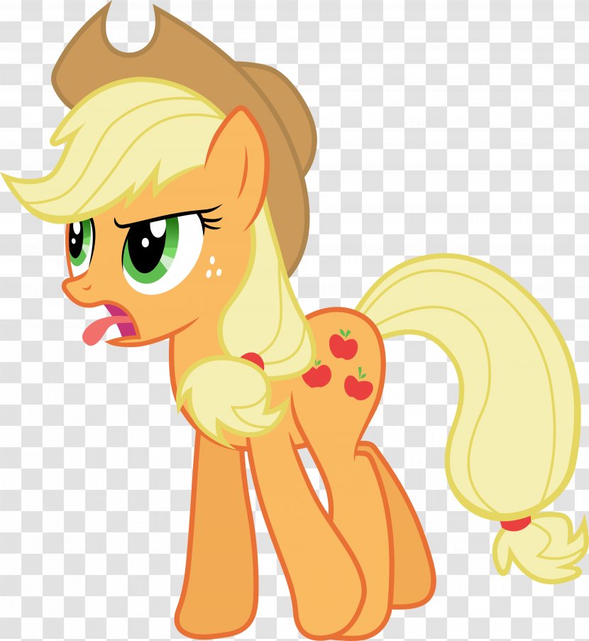 Applejack Pony Rainbow Dash Twilight Sparkle Pinkie Pie - Vertebrate Transparent PNG