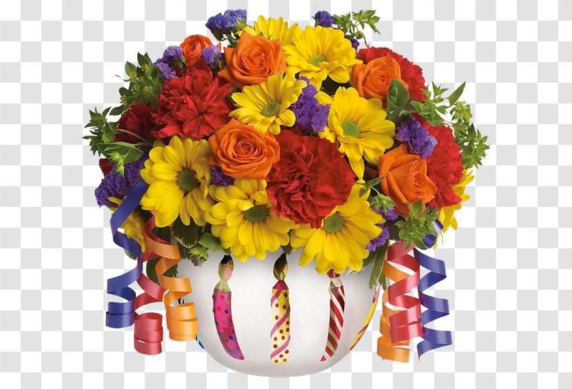 Flower Bouquet Floristry Birthday Teleflora - Arranging - Arreglo Floral Transparent PNG