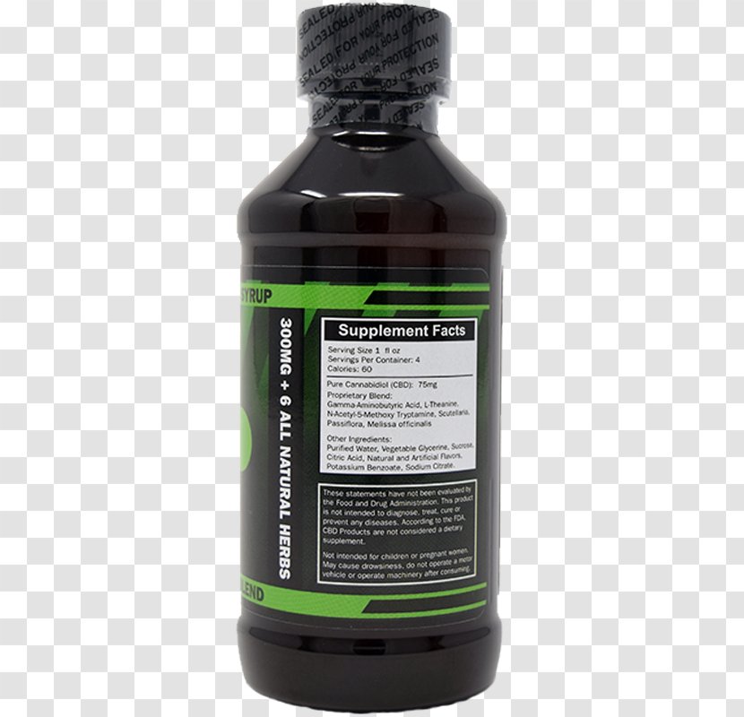 Cannabidiol Syrup Hemp Cannabis Juice Transparent PNG