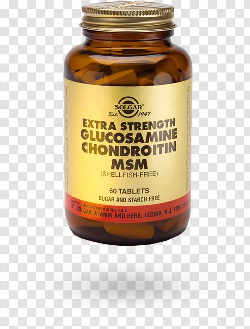 Dietary Supplement Chondroitin Sulfate Glucosamine Methylsulfonylmethane Tablet - B Vitamins Transparent PNG