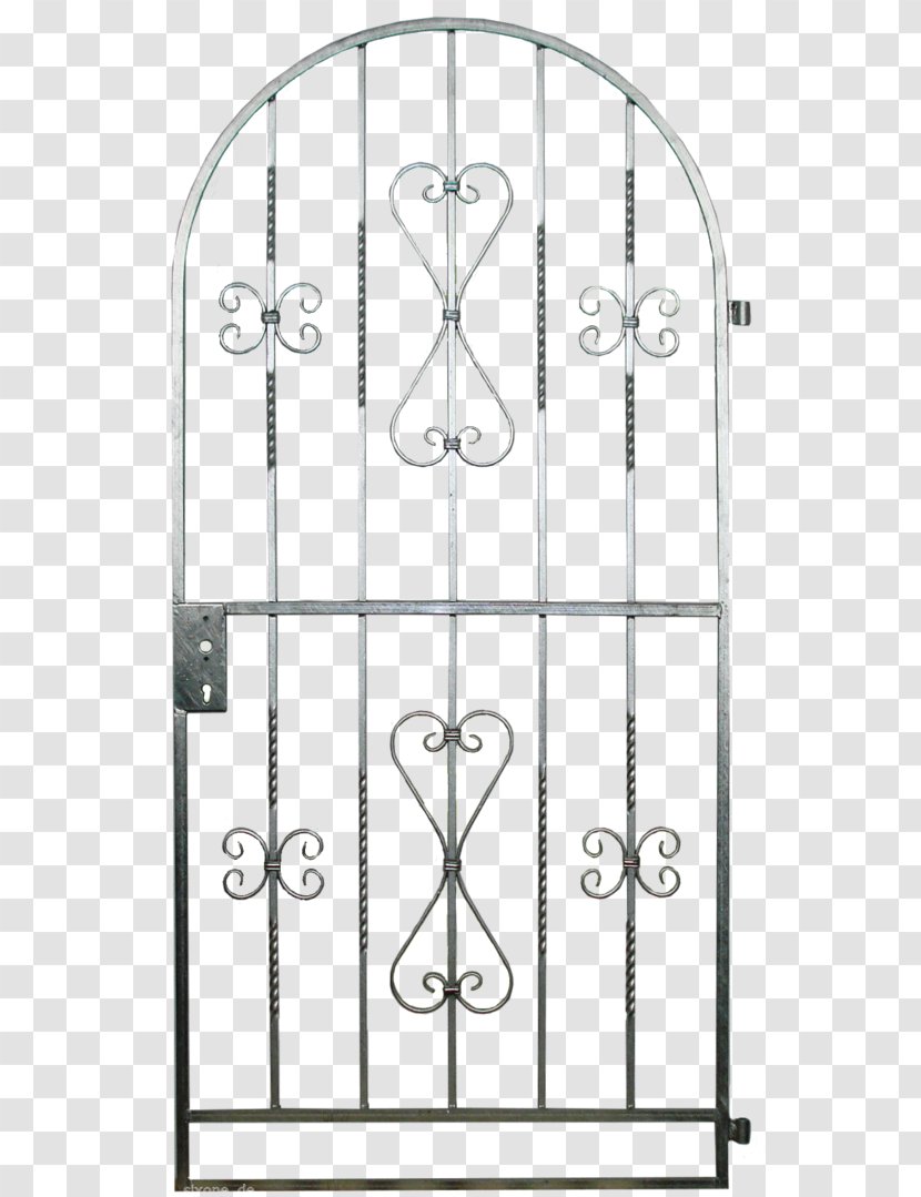 Gate Hot-dip Galvanization Garden Wrought Iron - Furniture Transparent PNG