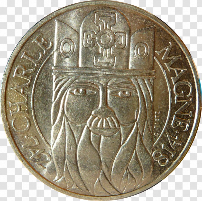 Coin Pièce De 100 Francs Charlemagne France French Franc 50 Hercule Transparent PNG