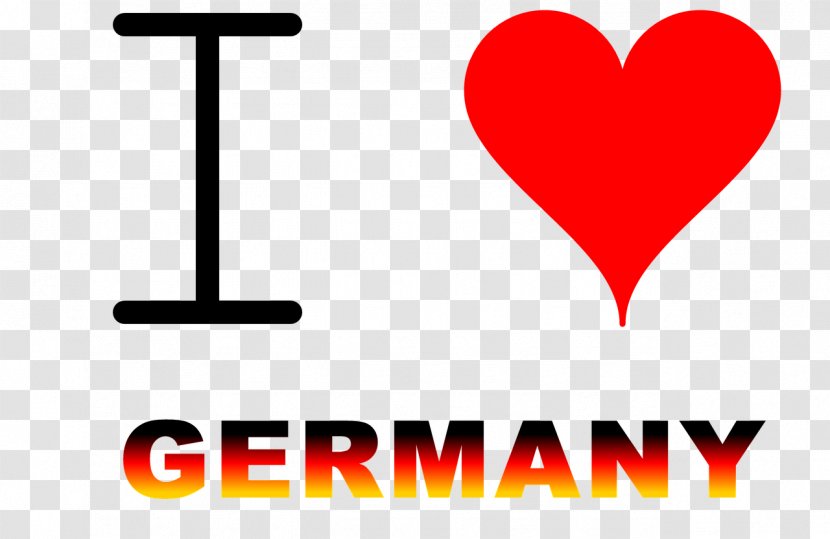 Love Heart Flag Of Germany - Tree - Silhouette Transparent PNG