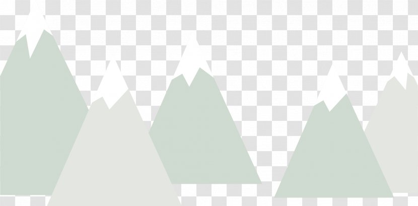 Triangle White Pattern - Simple Iceberg Transparent PNG