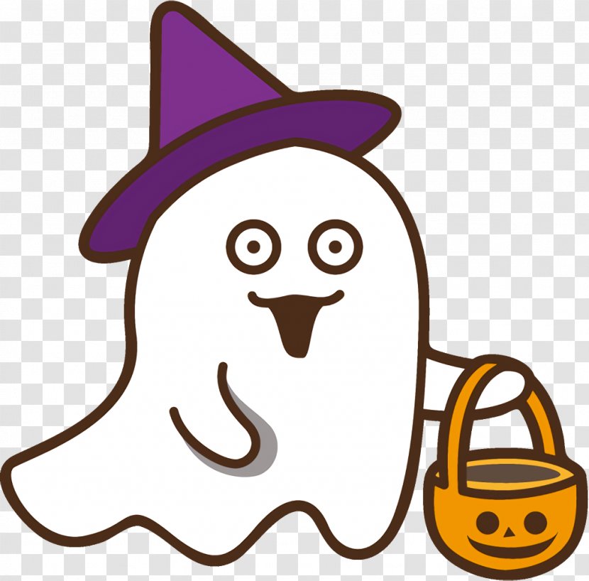 Ghost Halloween - Smile Hat Transparent PNG