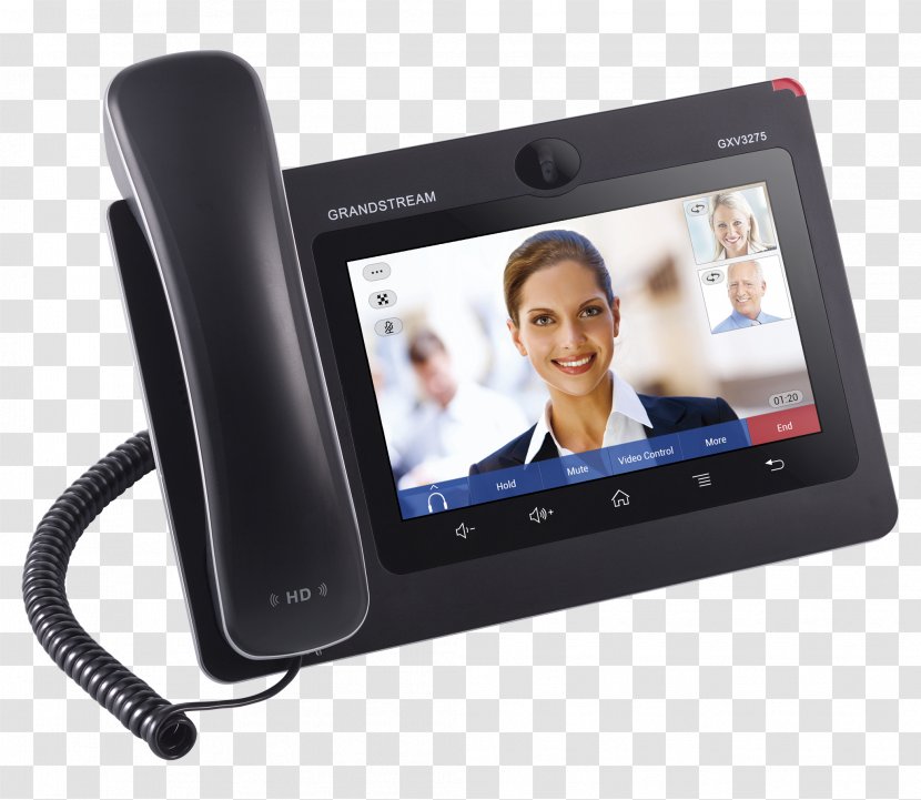 Grandstream Networks Business Telephone System GXV3275 VoIP Phone - Smartphone Transparent PNG