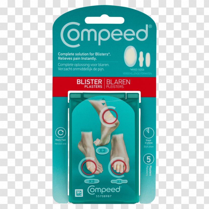 Compeed Blister Adhesive Bandage Health Callus - Foot Sole Pain Transparent PNG