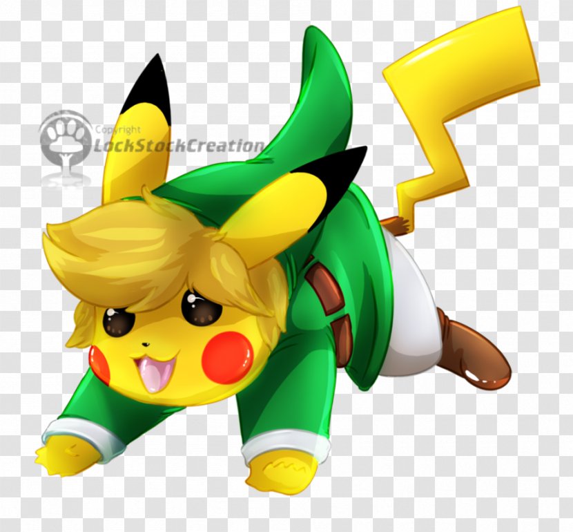 Pikachu Pokémon Trozei! Super Smash Bros. Brawl Link - Animal Figure Transparent PNG