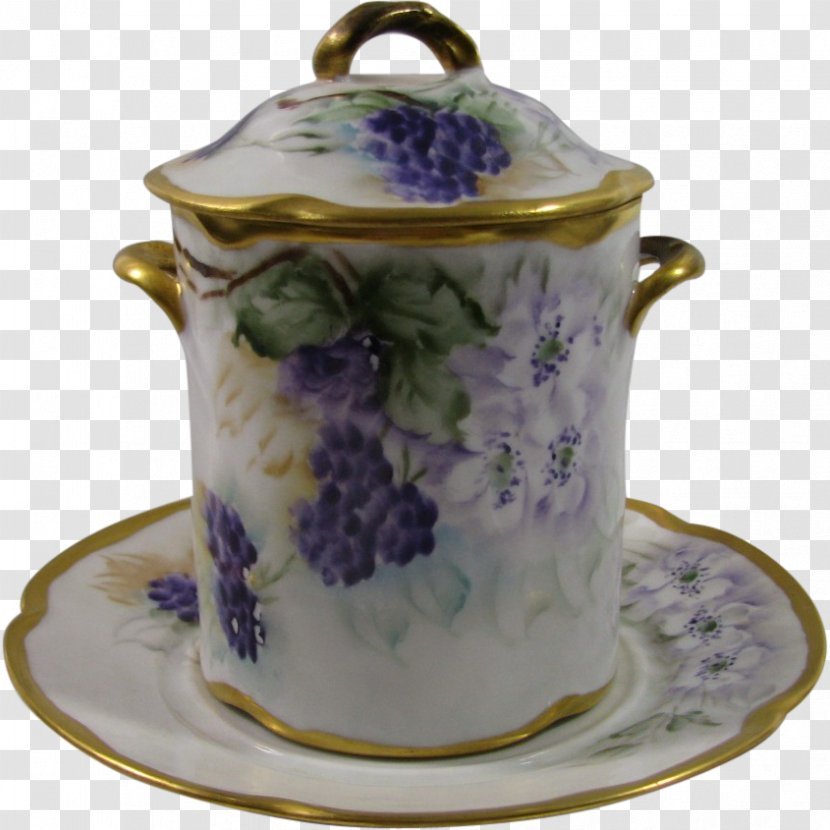 Tureen Porcelain Saucer Lid Kettle - Serveware Transparent PNG