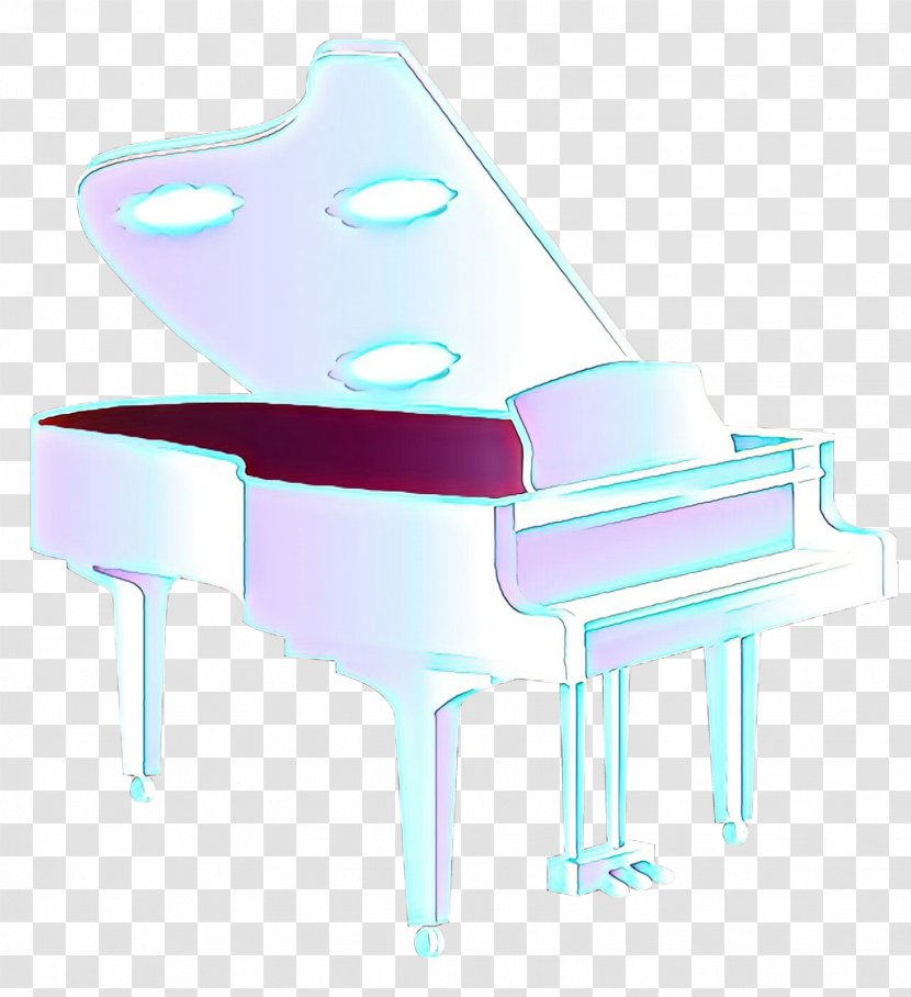 Piano Turquoise Spinet Technology Electronic Instrument - Keyboard Device Transparent PNG