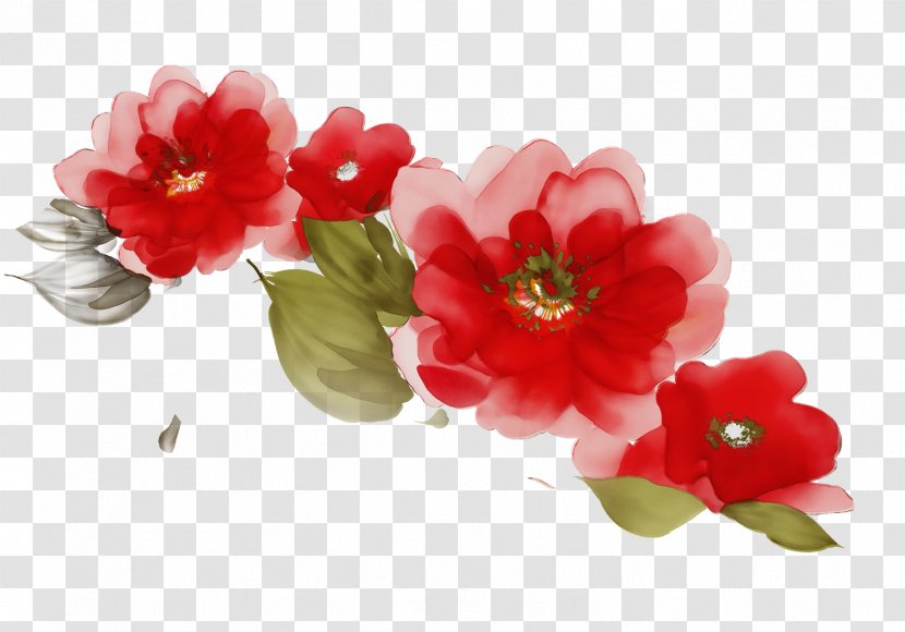 Artificial Flower - Red - Blossom Impatiens Transparent PNG