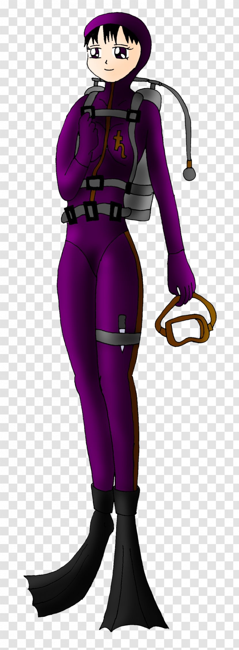 Costume Design Cartoon Supervillain - Purple - Saturne Transparent PNG