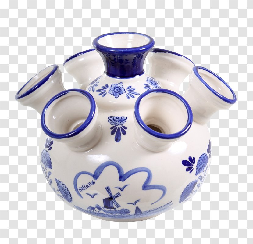 Delft Vase Ceramic Blue And White Pottery Transparent PNG