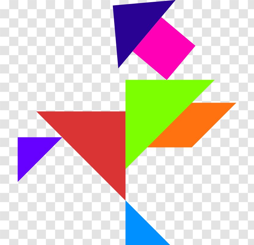 Jigsaw Puzzles Tangram Clip Art - Puzzle - Colors Clipart Transparent PNG