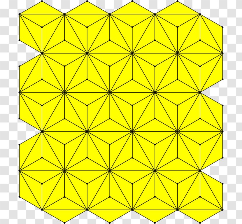 Triangular Tiling Tessellation Equilateral Triangle Euclidean Tilings By Convex Regular Polygons - Uniform Transparent PNG
