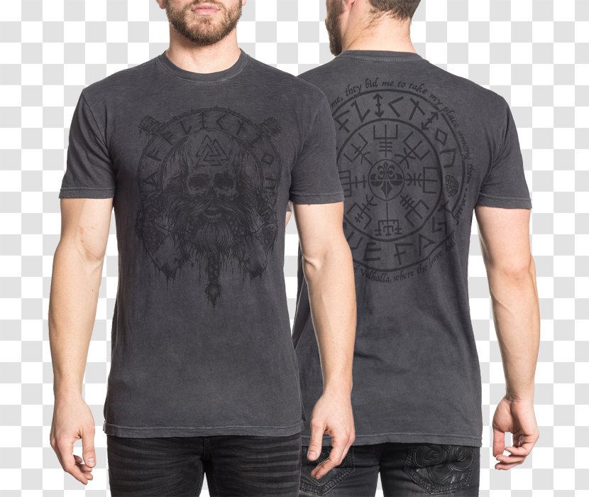 T-shirt Affliction Clothing Crew Neck Transparent PNG