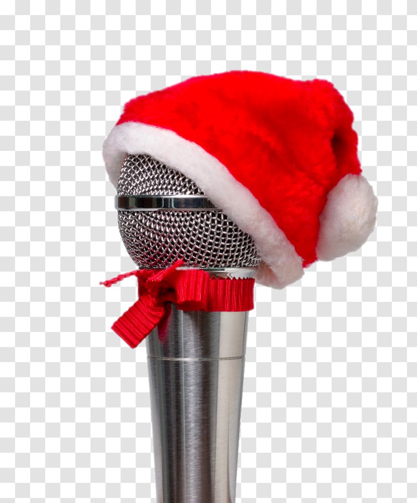 Microphone Santa Claus Stock Photography Royalty-free - Royaltyfree - Christmas Hats Transparent PNG
