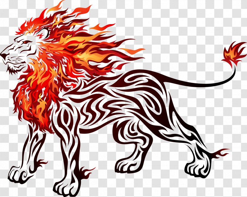 Lion Clip Art - S Roar - Vector Flame Transparent PNG
