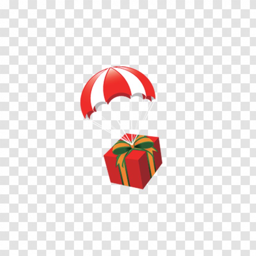 Gift Christmas Icon - Parachute Transparent PNG