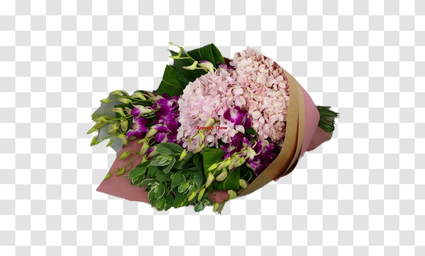 Floral Design Cut Flowers Hydrangea Flower Bouquet - Pnk Transparent PNG