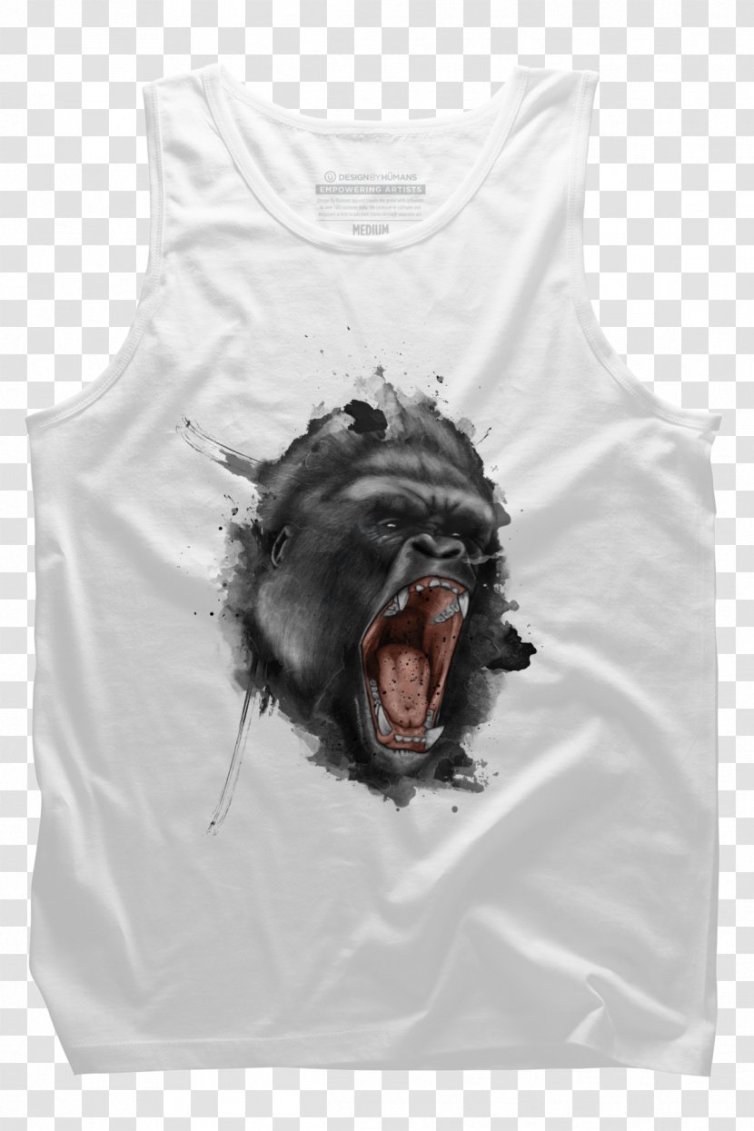 Gorilla Tattoo T-shirt Orangutan Flash - T Shirt Transparent PNG