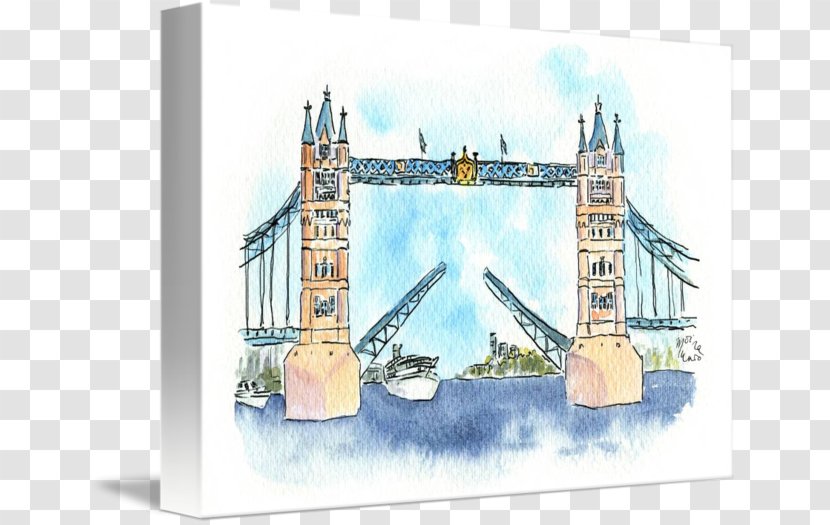 Tower Bridge Road Cartoonist - London Transparent PNG