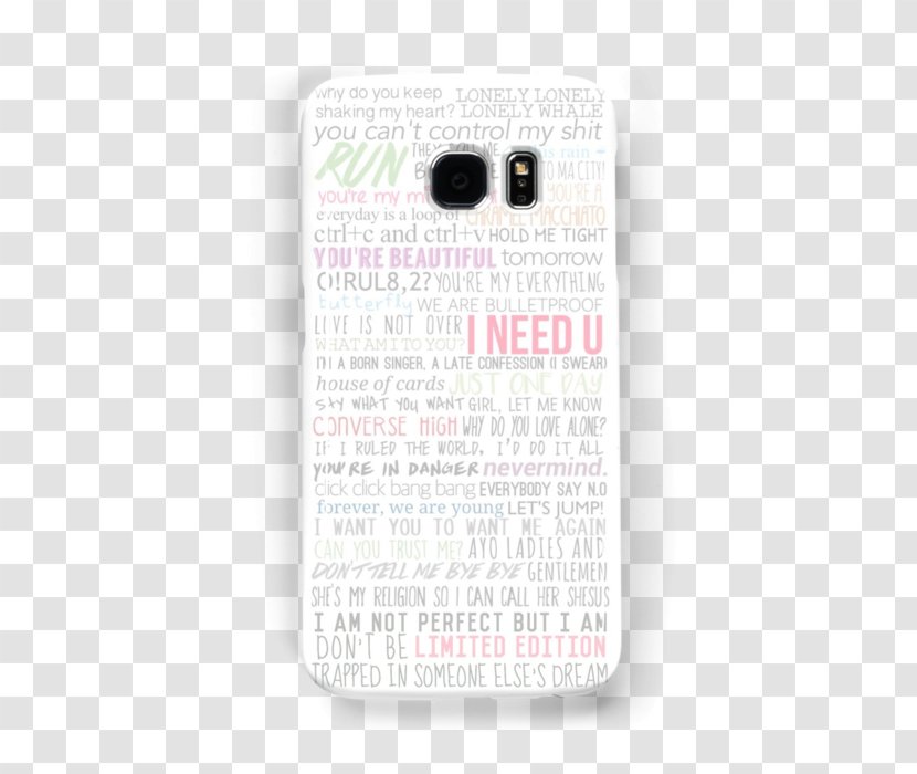 IPhone 6 LG G4 Mobile Phone Accessories Font - Lyrics - Bts Transparent PNG