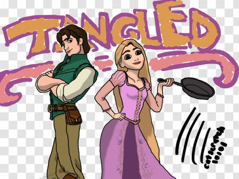 Flynn Rider Rapunzel Drawing Tangled - Silhouette Transparent PNG
