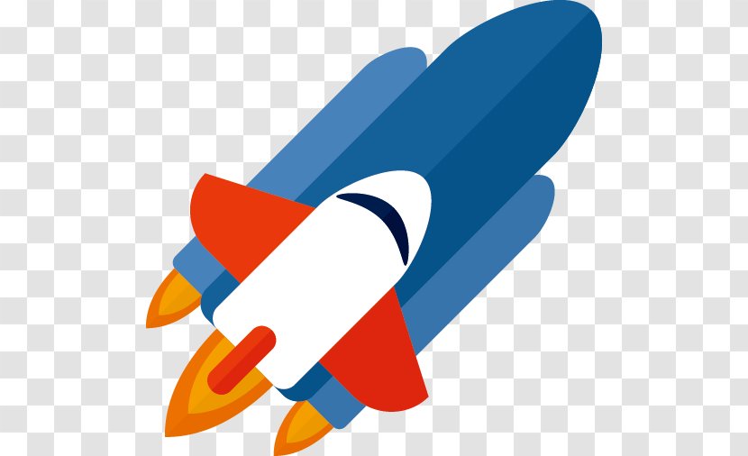 Rocket Cartoon Spacecraft - Vector Transparent PNG