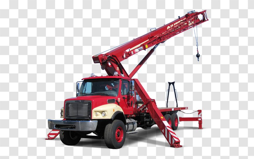 Crane Heavy Machinery Equipment Rental Renting - Freight Transport - Campbell Boom Truck Transparent PNG