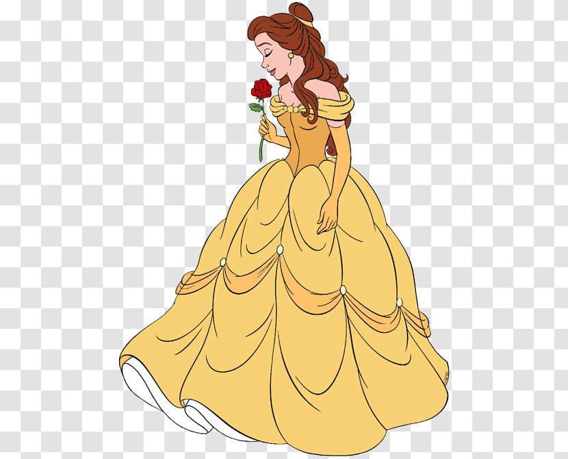 Belle Rose Disney Princess Clip Art - Beauty And The Beast Transparent PNG