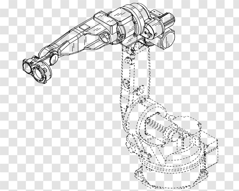 Industrial Robot Technical Drawing Industry Transparent PNG