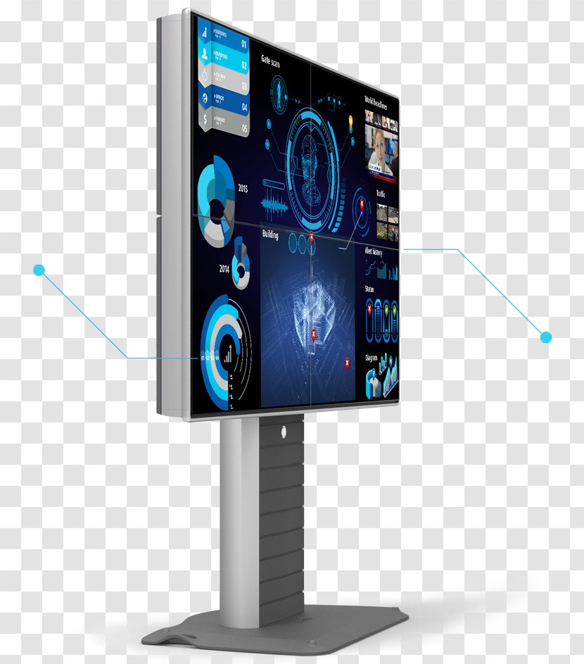 Computer Monitors Video Wall Barco Multimedia - Display Device Transparent PNG