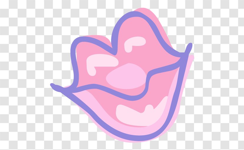 Kiss Desktop Wallpaper Icon Design Clip Art - Flower - Mouth Save Format Transparent PNG