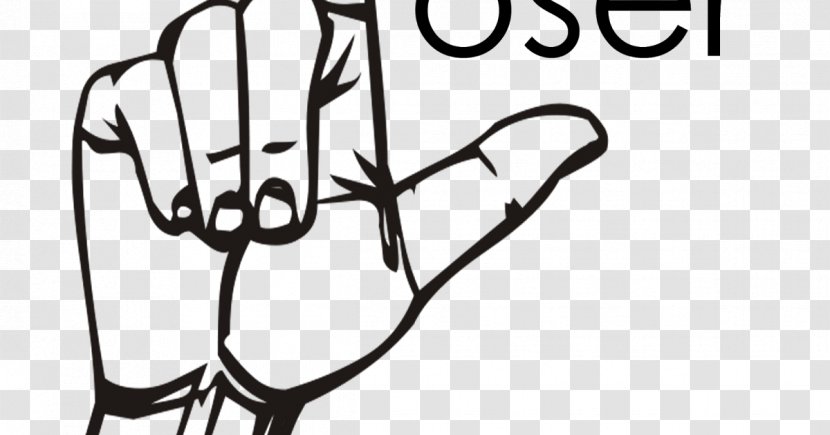 American Sign Language Baby - Silhouette - Loser Transparent PNG