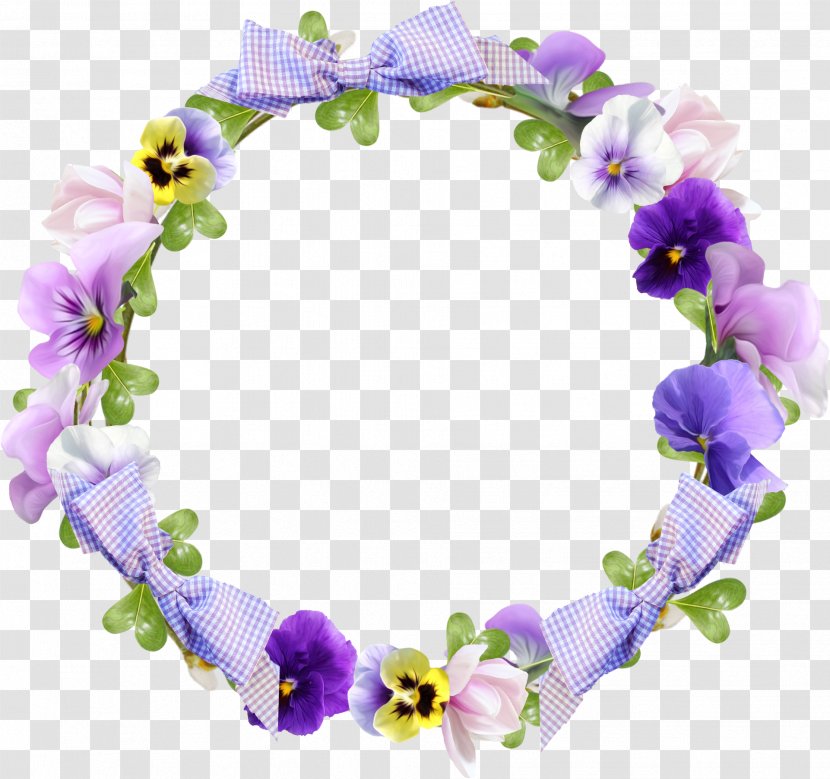 Download Wreath Flower Clip Art - Violet - CBD Transparent PNG