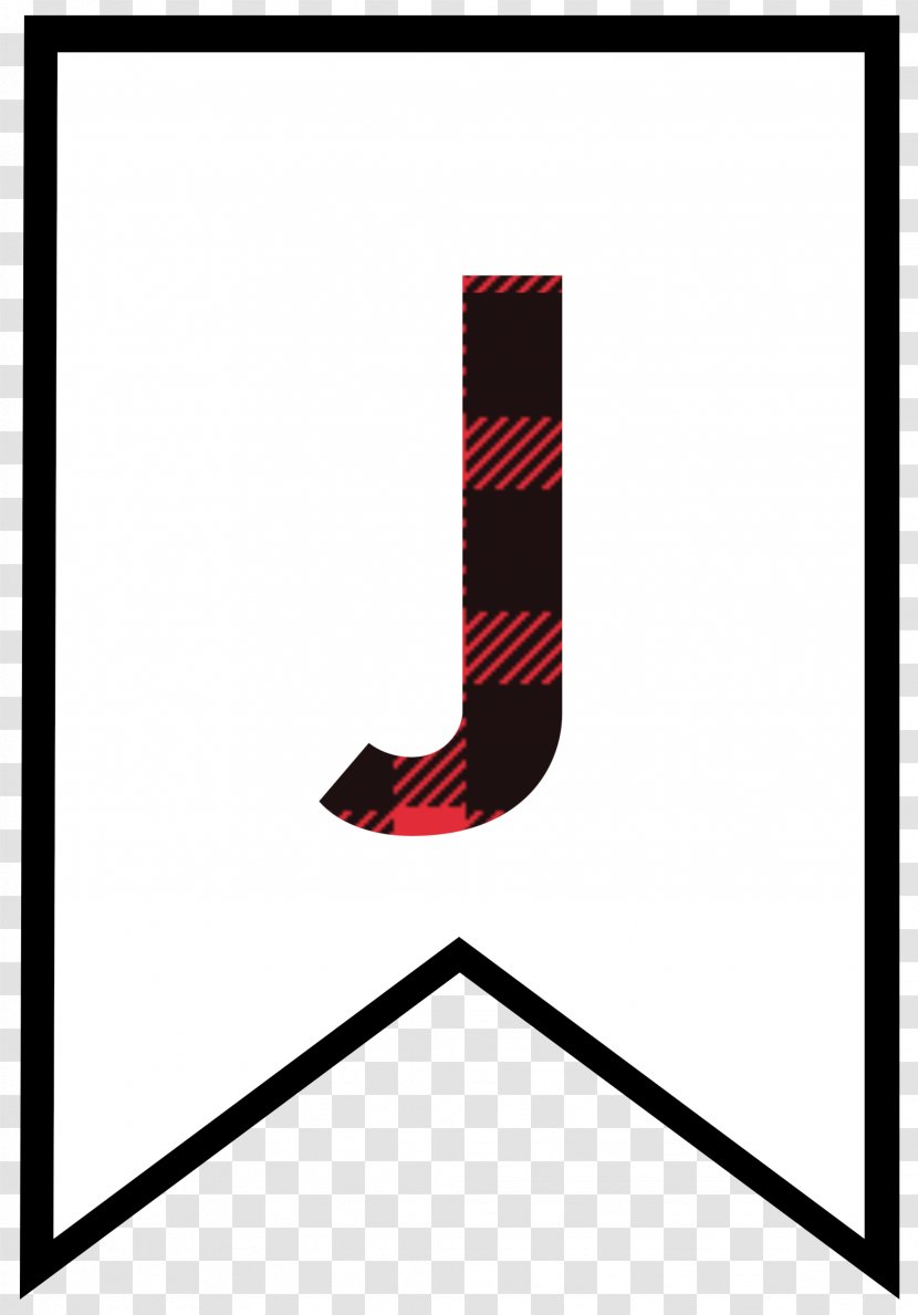 Letter Paper Banner Flag Tartan - B Transparent PNG